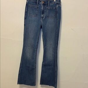 GAP Blue High Rise Flare Jeans for Women